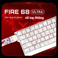Madlions MAD CATZ Fire 68 Ultra Pro Side Gravure Magnétique Jade Switch RGB Mécanique Filaire Gamer Clavier
