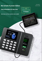 Horloge de pointage intelligente TJDA ZK3960 avec lecteur de carte USB, contrôle d'accès par empreinte digitale pour entreprise, 1000 utilisateurs, machine de pointage avec écran LCD 2,4 pouces
