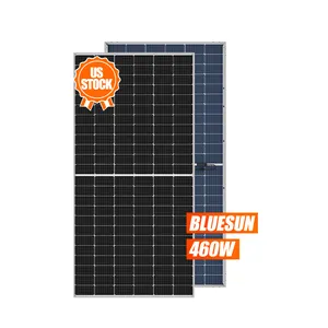 Bluesun bifacial solar panel 166cells mono perc Long beach USA stock 450w 460w solar panel for home