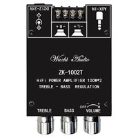 Module amplificateur 100W*2 à double canal pour subwoofer, version APP améliorée 1002T, avec contrôle des tonalités hautes et basses pour carte amplificateur 5.0