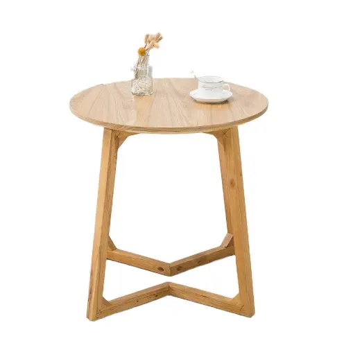 طاولة الطعام الخشبية بأرجل خشبية بتصميم عصري من Mighao بسعر رخيص ، طاولة خشبية مربعة لغرفة المعيشة