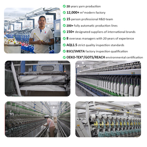 Trung Quốc Sợi Nhà Cung Cấp Bán Buôn Đan Nhanh Chóng Khô Polyester <span class=keywords><strong>Nylon</strong></span> <span class=keywords><strong>Viscose</strong></span> 48nm 28S/2 Nhuộm Pha Trộn Lõi Spun Sợi Cho Dệt Kim Dệt - Product Image 6