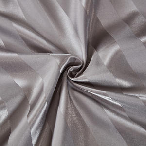 热卖缎面条纹床上用品床单套装卧室、客房、床上用品套装 - Product Image 3