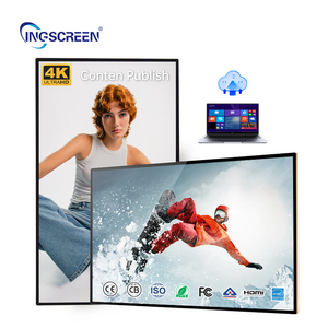 Ingscreen <span class=keywords><strong>Android</strong></span> 9.0 kỹ thuật số biển cảm ứng Máy nghe nhạc quảng cáo 1GB RAM 8GB ROM Hiển thị nội dung phần mềm Quản Lý Cửa hàng bán lẻ - Product Image 1