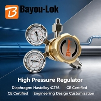 Vente directe usine – Régulateur de pression de gaz haute pression O2 en acier inoxydable 316 avec diaphragme Hastelloy C276 pour l'argon