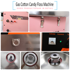 Precio de fábrica Máquina de algodón de azúcar dulce a gas Máquina de algodón de azúcar con sabor a fruta con coche - Product Image 5