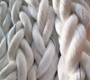 Cuerda de HDPE Trenzada UHMWPE de 3/8/12 Hilos en Colores Azul, Amarillo y Blanco de 8mm, 12mm, 24mm, 28mm, 32mm para Línea de Remolque, Barco, Nave, Yate - Product Image 1