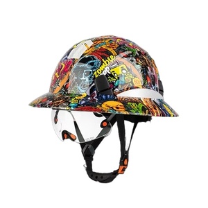 Casque de sécurité à bord complet HDPE personnalisé DEKE avec visière ANSI & CE approuvé Casque de sécurité pour la construction Équipement de sécurité au travail - Product Image 6