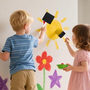 Pinceaux à <span class=keywords><strong>peinture</strong></span> en mousse Woxin noirs, 4 tailles, légers et durables, avec manche en bois, pour la <span class=keywords><strong>peinture</strong></span>, le teinture, les vernis et les projets d'artisanat DIY - Product Image 4