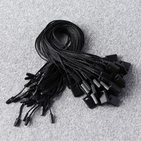 Cordon écologique en plastique pour étiquettes suspendues avec fermoir à tête de balle, accessoires vestimentaires pour étiquettes de vêtements