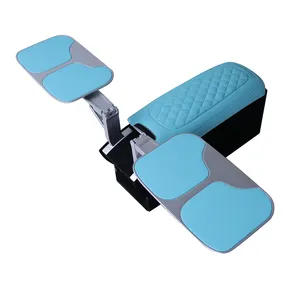 Vehicle Van Interior Accessories Car Retrofit Luxury Leather Armrest WIth Mini Foldable Table Board Blue Red Colorful Armrest