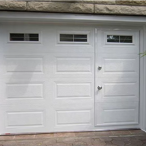 Piastra in alluminio bianco addensato pannello ribaltabile porta del garage Villa sicurezza antifurto porta del garage con <span class=keywords><strong>finestra</strong></span> - Product Image 1