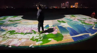 NOUVEAU Projecteur vidéo publicitaire interactif numérique laser étanche avec logo USB pour événements en plein air