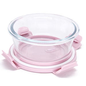 Récipient de préparation de repas en verre borosilicaté de qualité supérieure à 4 compartiments avec couvercle en plastique - Product Image 5