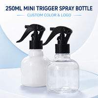 Vente en gros de flacons pulvérisateurs miniatures de 250 ml, couleur personnalisée, flacon en plastique vide pour le nettoyage, le jardinage, les soins personnels