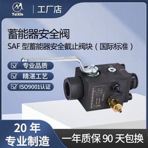 วาล์วนิรภัยแบบสะสมแรงดัน Taixin Saf ชนิดเหล็กกล้าคาร์บอน เกลียวเกลียวสำหรับน้ำมัน อุณหภูมิปกติ วาล์วแบบเกตบล็อก - Product Image 1