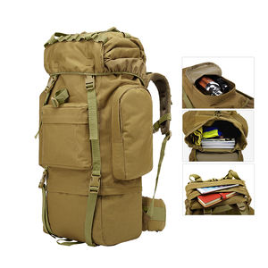 Mochila de Montañismo de Diseño Personalizado de Fábrica de 65L, Mochila Táctica Impermeable para Viajes de Aventura al Aire Libre - Product Image 3