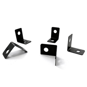<b>Black</b> L-shaped Corner <b>Bracket</b> Stainless Steel Square Wall Mount Hardware for Photo Mirror Frames Wholesale - Product Image 3