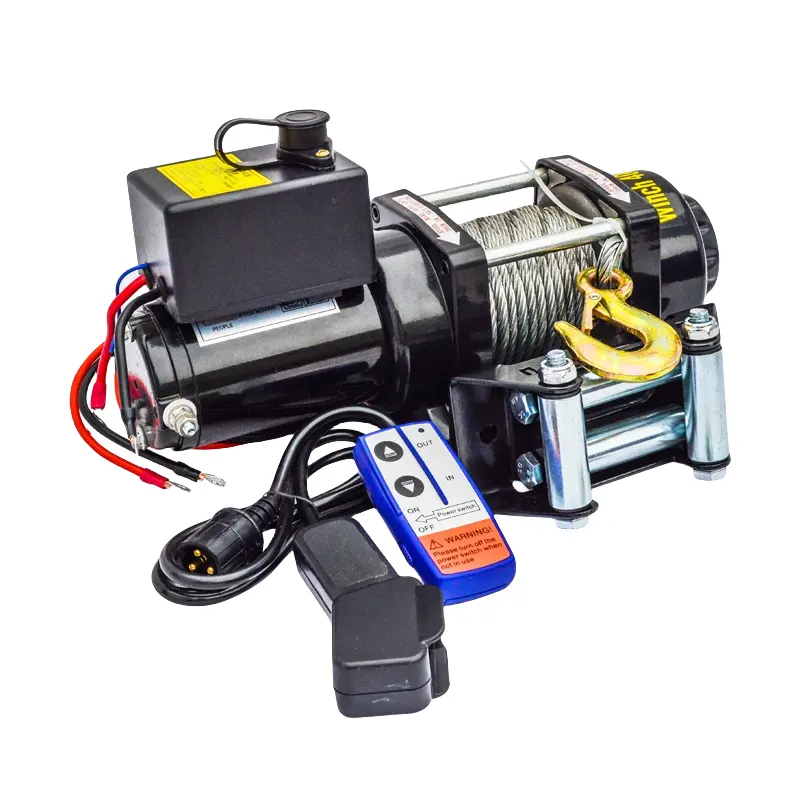 12v/24v 2000-13000lbs Atv Utv barco guincho elétrico sem fio controle remoto Offroad SUV Jeep Winch