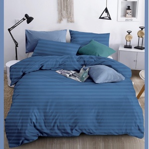 ผ้าปูที่นอนลายทางโพลีเอสเตอร์เนื้อผ้านุ่มสบายผิว ทนทาน เหมาะสำหรับใช้ในบ้านและโรงแรม - Product Image 2