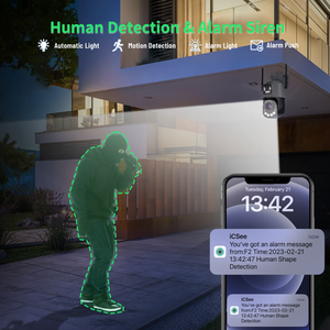 Cámara PTZ Inalámbrica de <span class=keywords><strong>Seguridad</strong></span> de Última Generación con Vista Remota, 4MP 6MP 8MP, Zoom Óptico 18X, Doble WIFI, Precio de Fábrica - Product Image 3