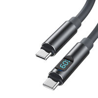 Cable de Carga Rápida USB C a USB C de 60W, Cable de Datos de Alta Velocidad 3A de TPE Duradero para MacBook, iPad Pro y Hub