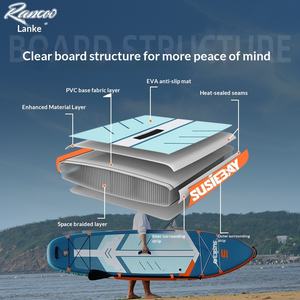 Planche à pagaie gonflable Blueko pour la course et le skateboard aquatique, pour adultes, facile à plier et à ranger, adapté à diverses zones aquatiques - Product Image 4