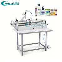 Machine de remplissage semi-automatique horizontale pour liquides, eau et crèmes