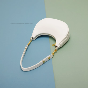 Promotional Small Size French Designer <b>Bag</b> <b>Soft</b> <b>Leather</b> Sling Shoulder <b>Bag</b> for Girls Dumpling Moon Women's <b>Bag</b> Tanjing - Product Image 2