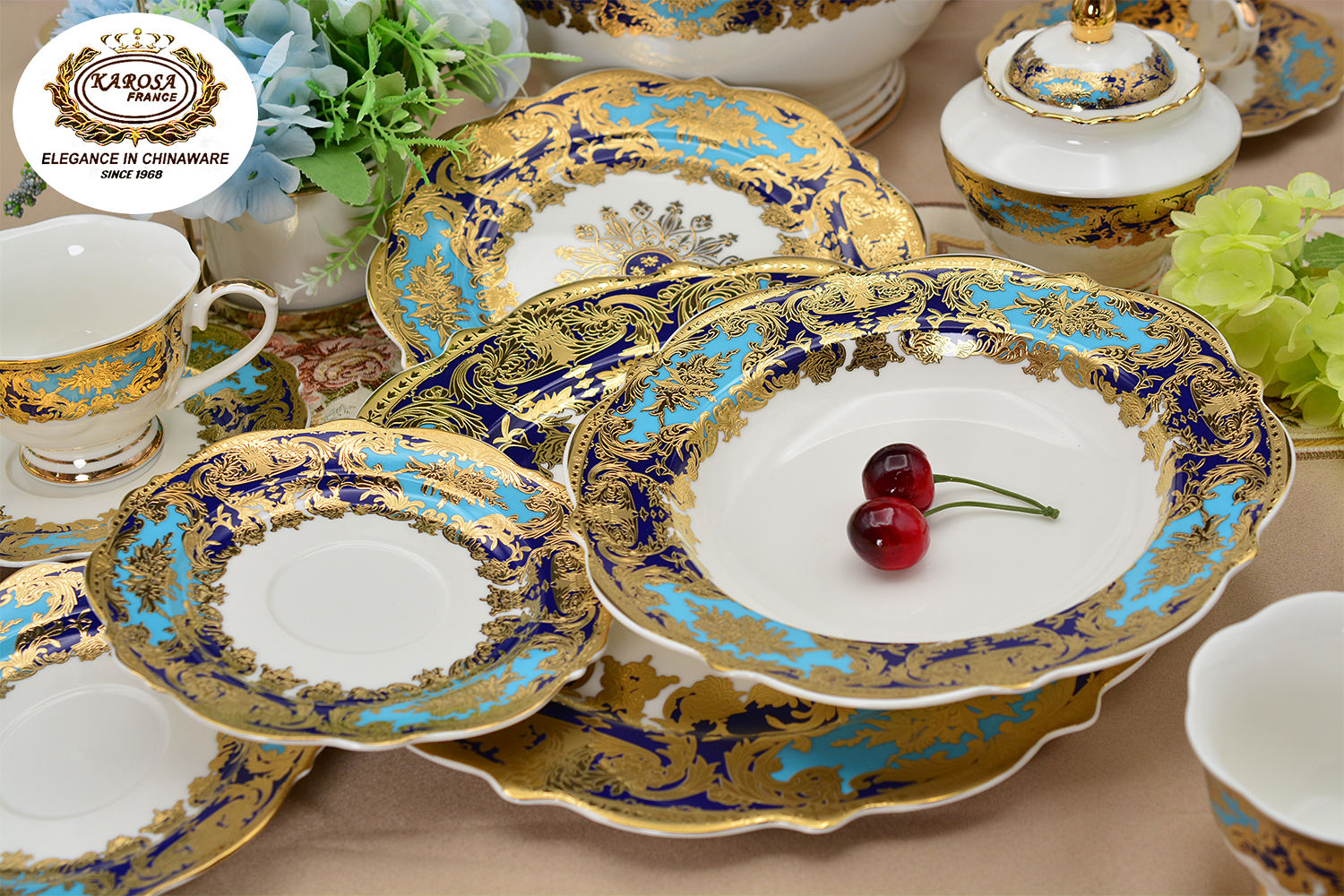 Karosa Design Dishes Elegant Bone China Dinner Sets