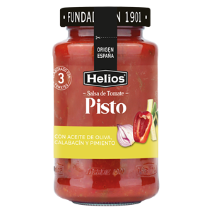 Helios Pisto Salsa de Tomate 570G con Aceite de Oliva, Calabacín y Pimiento - Product Image 1