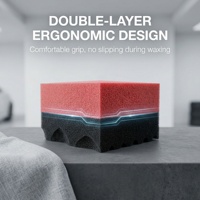 Éponge applicatrice de cire pour pneus YS-H002 haute densité, facile à utiliser, forme et couleur personnalisables, ODM/OEM, tampon de cirage pour pneus de voiture, auto