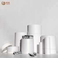 Tube en papier kraft de qualité alimentaire, emballage en tube de papier pour compléments alimentaires, pot en papier pour café, emballage en tube de papier biodégradable