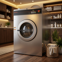 Laveuse-essoreuse commerciale Jieshen pour laverie automatique, à monnayeur, entièrement automatique, en acier inoxydable, autonettoyante