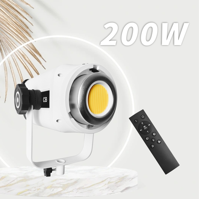 New 200W LED Video Light Continuous Dimmable Photography Lamp Photo Studio Daylight Lighting for Youtube Video Live Fill Light