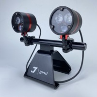 Feux auxiliaires de moto J3B super lumineux 120W, faisceau haut et bas, lumière blanche, feu antibrouillard jaune, LED 3 lentilles