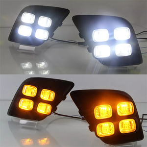 Luces LED DRL de Conducción Diurna para <span class=keywords><strong>Hilux</strong></span> Revo Vigo 2015 2016 2017, Lámpara Antiniebla con Decoración e Intermitentes - Product Image 3