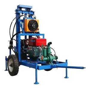 150 Meter Diepte Dieselmotor Waterput Boorinstallatie Machine Aangepaste Pompen Machine Waterputten Rots Boorinstallatie 60-550Mm