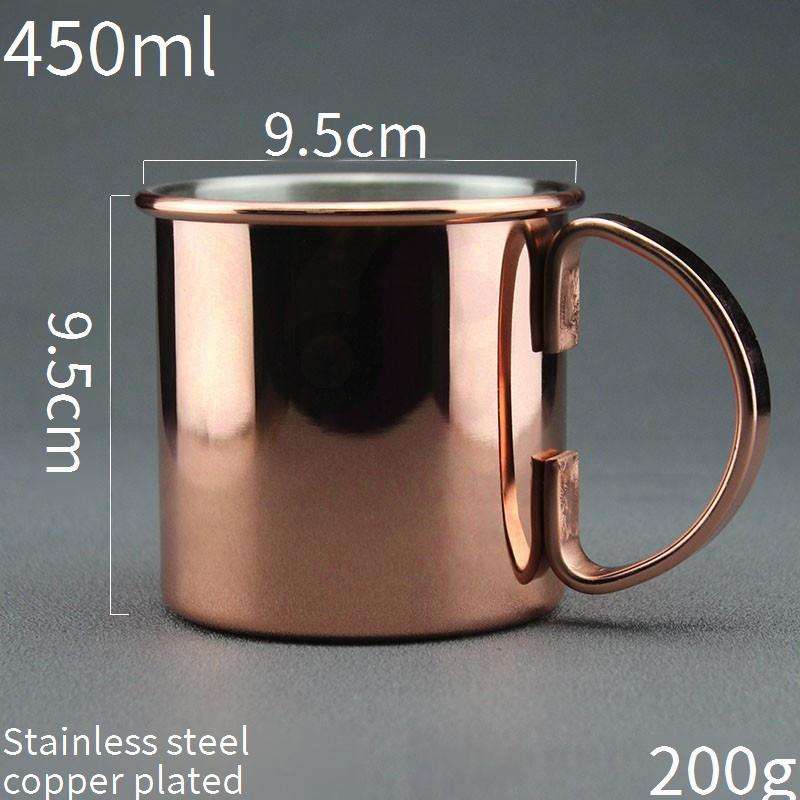 Stainless steel+copper coating cup