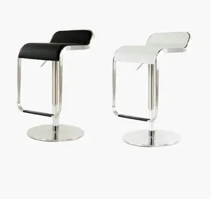 Simple Style Lapalma Lem Aluminium Italian Leather PU Bar Stools Bar Chair Home Bar