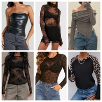 Vente directe du fabricant, vente en gros, hauts d'été pour femmes de haute qualité, style tendance, expédition aléatoire des stocks