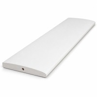 Lames de volet en bois de tilleul apprêté, modernes et durables, moulées DL, de 3-1/2 po, pour volets de fenêtre intérieurs à usage hôtelier