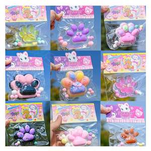 Premium Kawaii Cat Paw Squishy Toy Set Soft Premium Slow Rising Mochi Texture Sensory Fidget Stress Relief Squishy Ball - Product Image 5