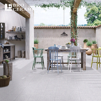 Carrelage extérieur en porcelaine de 20mm, blanc, noir, gris, aspect granit, antidérapant, pour parking, garage, trottoir, 2cm