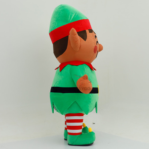 Santa Xmas Inflatable <strong>Elf</strong> Mascot <strong>Costume</strong> for Events Rental 2.2m 2.6m Inflatable <strong>Elf</strong> Christmas Mascot <strong>Costumes</strong> Clothing Sale - Product Image 4