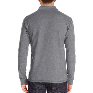 Camisa de Manga Larga para Hombre <span class=keywords><strong>con</strong></span> Solapa, Mezcla de Algodón que Absorbe la Humedad, Diseño Liso, para Otoño e Invierno - Product Image 2
