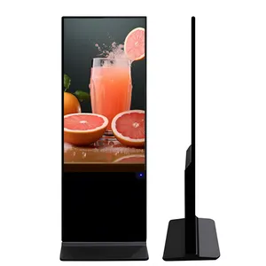 43 Inch High Brightness LED Multi Touch Exhibition Kiosk LCD Floor Stand Advertising Equipments Digital Signage Monitor Displays