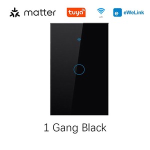 Interruttore Touch <span class=keywords><strong>Smart</strong></span> WiFi 2.4GHz Impermeabile IP20 Standard USA e Australia - Product Image 6