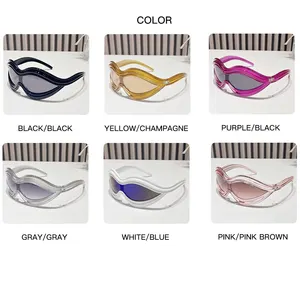 Wholesale New Trendy Sunglasses Colorful Square Optical Glasses Frame Women Glasses Spectacles Eyewear Eyeglasses