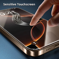 Film protecteur d'écran en verre anti-traces de doigts à revêtement oléophobe pour iPhone 17 18 Pro Max, dureté 9H, toucher lisse